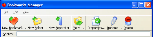 iCandy Junior Firebird Theme - Bookmarks Manager